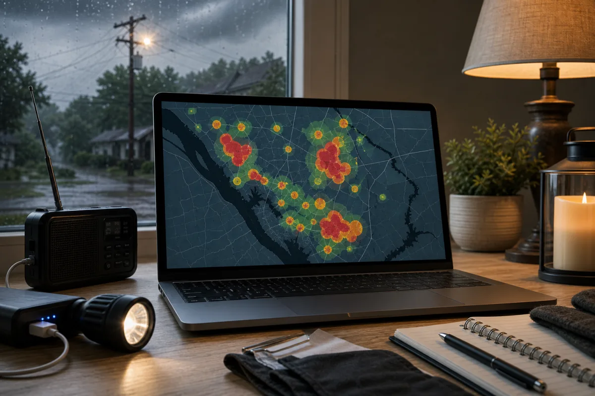 Illustration related to Where to Find Your Local Utility's Outage Map and Restoration Updates
