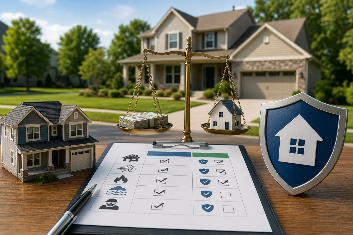 Illustration related to How to Compare Homeowners Insurance Deductibles and Coverage Limits