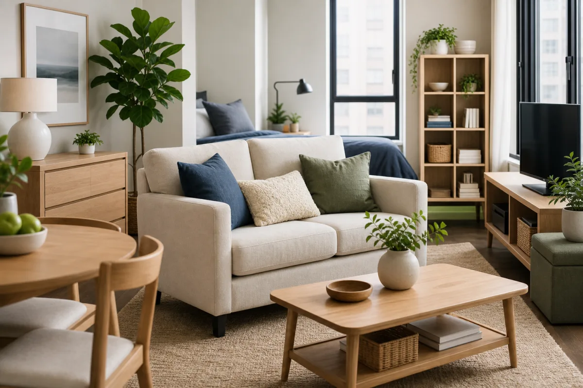 Illustration related to Where to Buy Affordable Apartment-Size Furniture Online