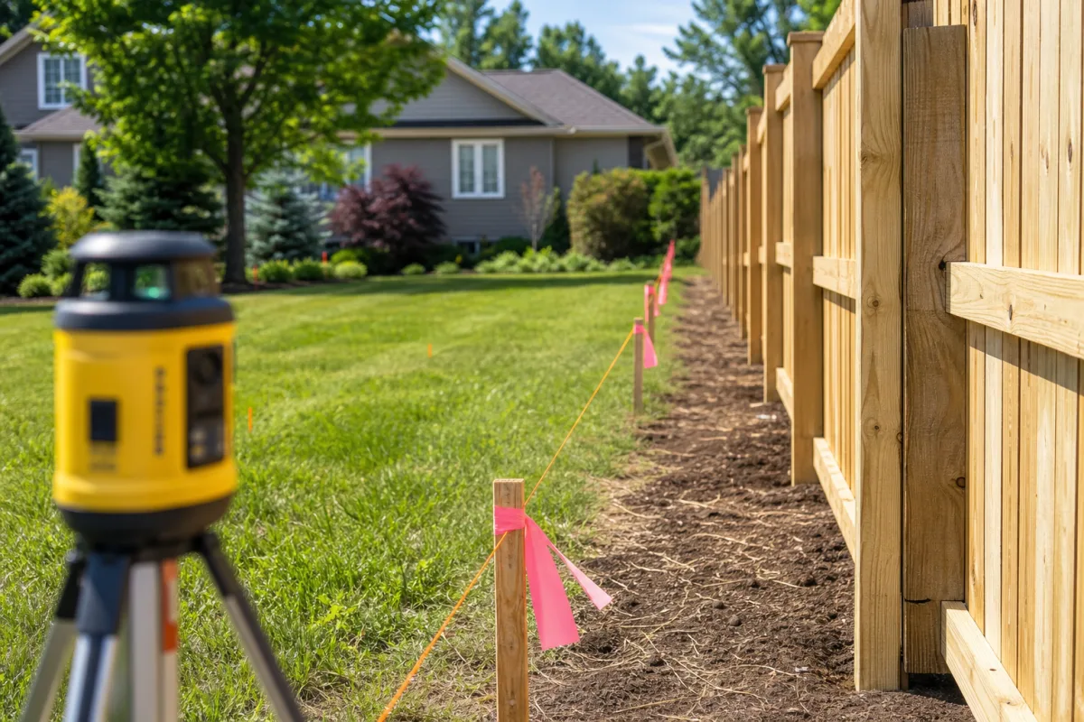 Illustration related to How to Find Your Property Line Before Building a Fence