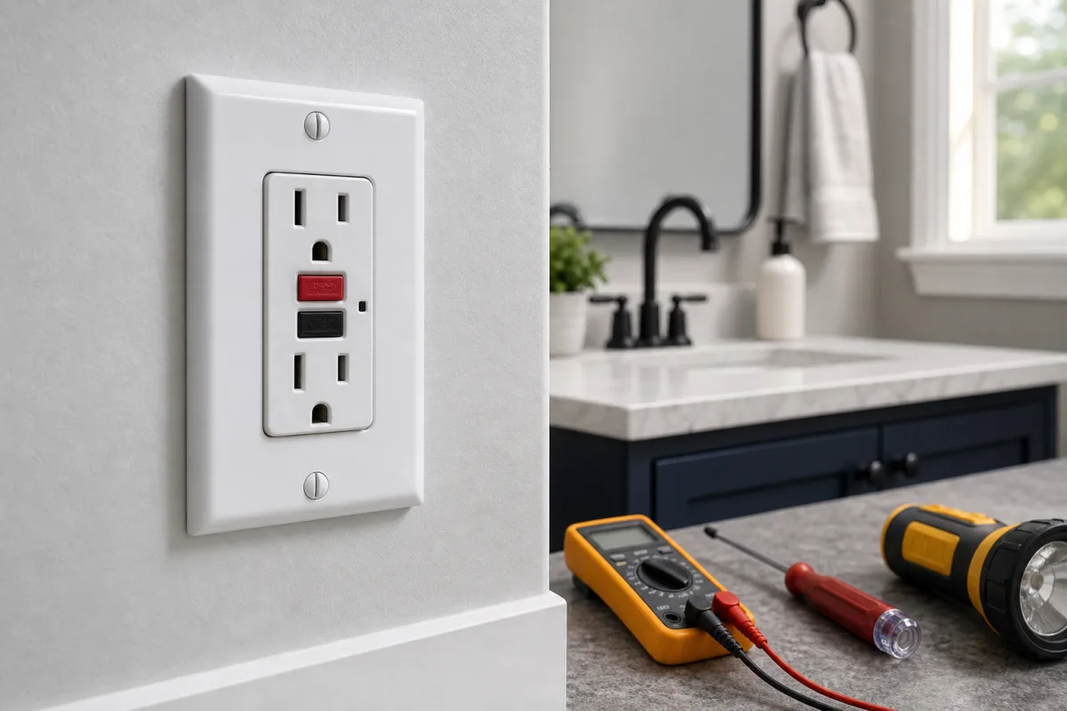 Illustration related to What to Do When a GFCI Outlet Will Not Reset