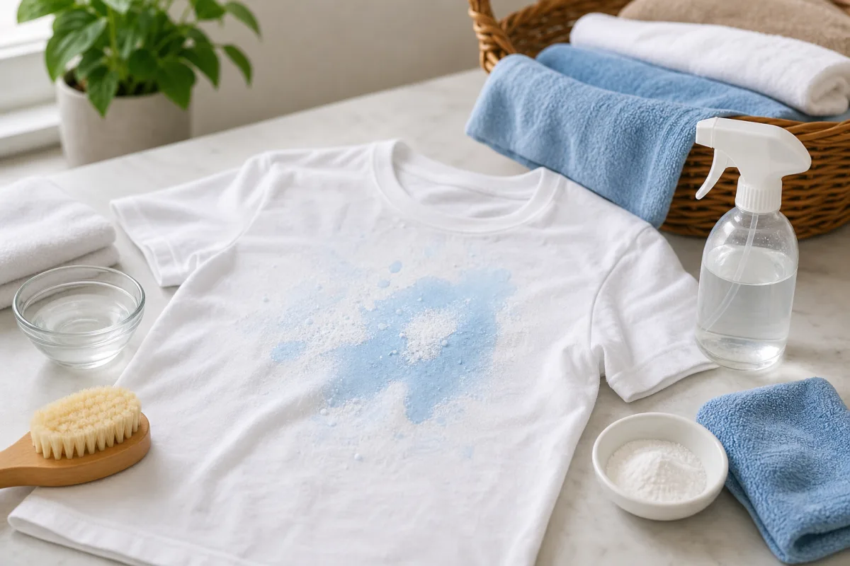 Illustration related to How to Remove Laundry Detergent Stains From Clothes Without Rewashing