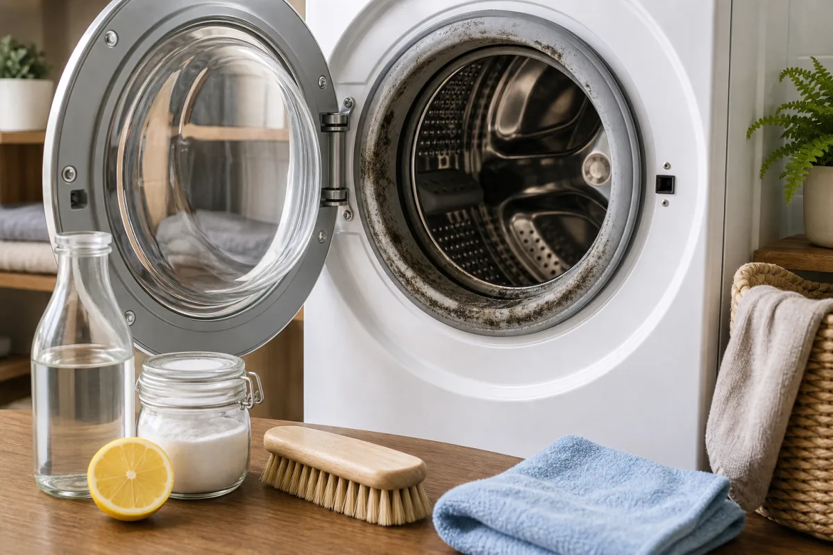 Illustration related to Why Your Washing Machine Smells Musty and How to Clean It