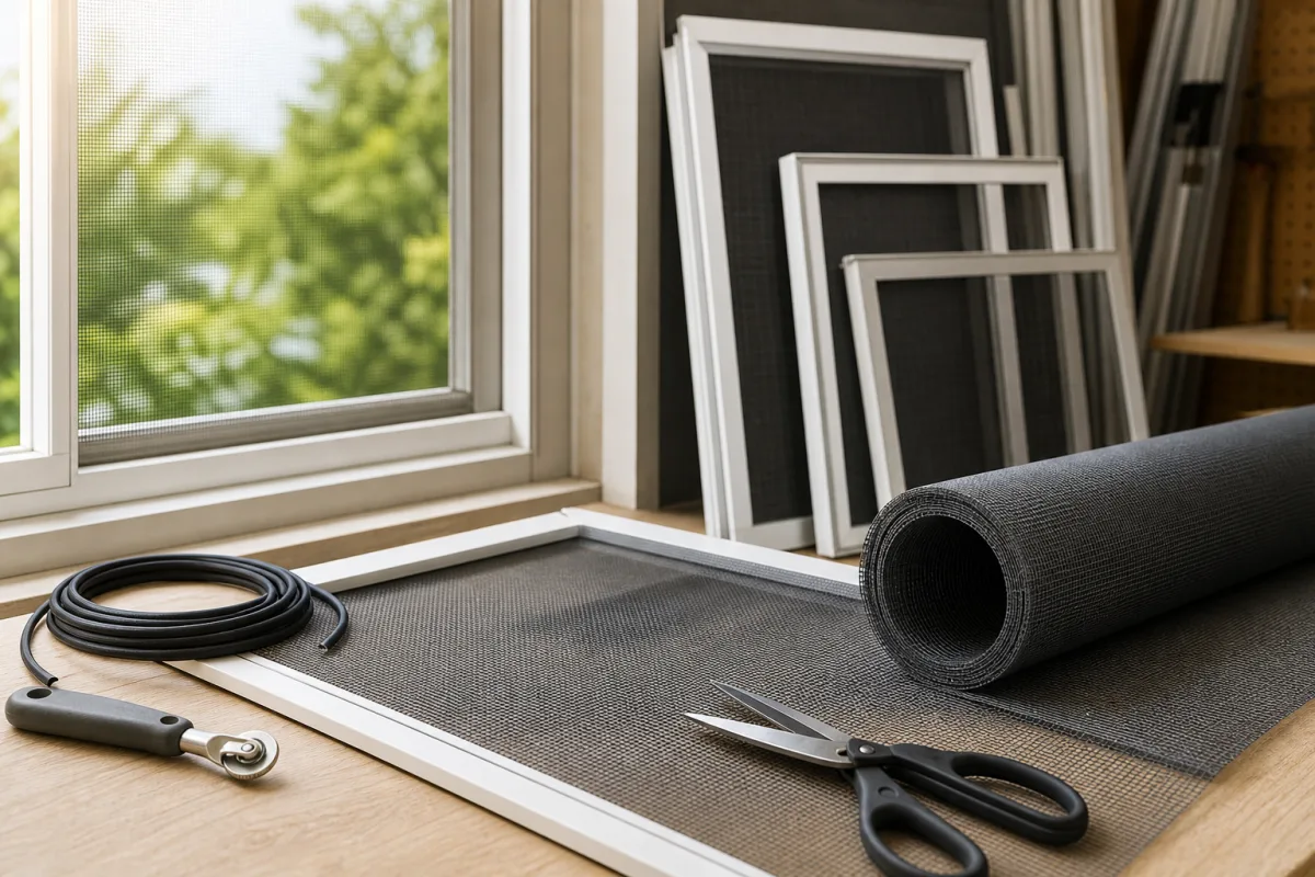 Illustration related to Where to Buy Replacement Window Screens Cut to Size Near You